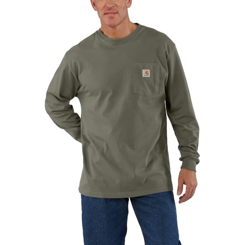 Image of Carhartt Men's Workwear Midweight Jersey Pocket Long-Sleeve T-Shirt