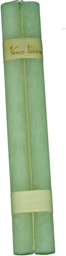 Vance Kitira Bud Green Pair of Hanging Timber Taper Candles, Set of Two Tapers