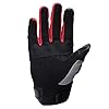 TVS Riding Gloves for Men-Mesh for Ventilation, Bike Riding Gloves with Touch Screen Compatible & Visor Wiper Fingertips, TPR Protection for Knuckles-Premium Bike Gloves for Riding Comfort (Grey-M)
