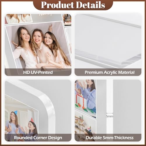 Personalised Photo Frame, Personalised Picture Frame with Night Light, Customised Photo Frame, Personalised Anniversary Birthday Gifts for Women Men Her Him Girlfriend Boyfriend Couple - Image 8