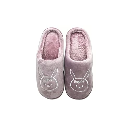 Image of INFISPACE Unisex Warm Plum Closed Toe Indoor Clog House Slippers