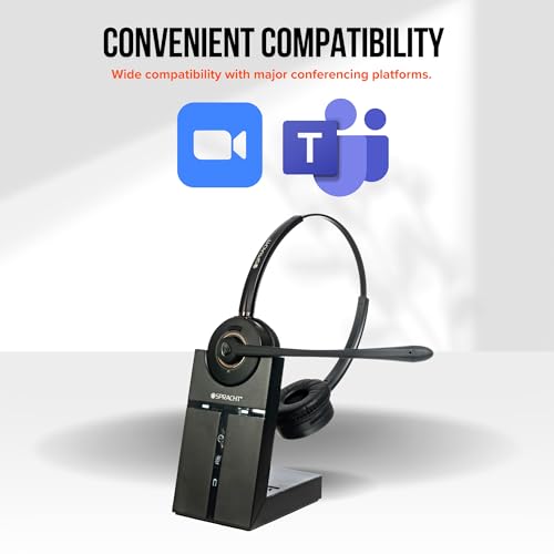 Auriculares Zum Maestro inalámbricos estéreo con cancelación pasiva y base DECT 6