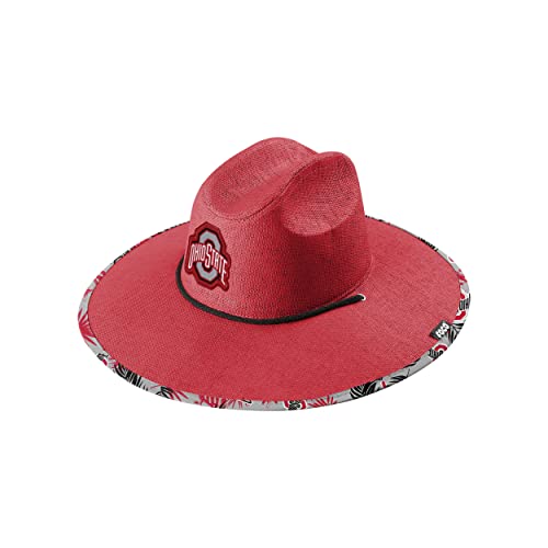 Image of FOCO Ohio State Buckeyes NCAA Team Color Straw Hat