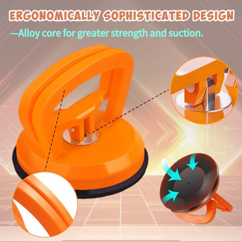Image of 3 Pack Car Dent Puller Kit, Suction Cups Car Dent Removal Kit Car Dent Repair Kit,Powerful Dent Remover Tool for Car Handle Lifter for Car Dent Repair, Glass, Screen, Tiles Lifting and Objects Moving