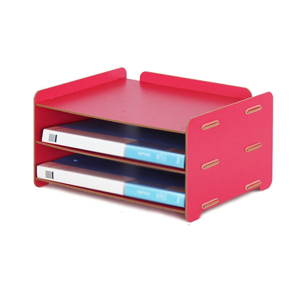 portadocumenti cremagliera Rack di file orizzontali Forniture for ufficio Desktop A4 titolare del file multistrato rack di archiviazione dei dati del desktop in legno Sorter Per l'organizzazione e lo