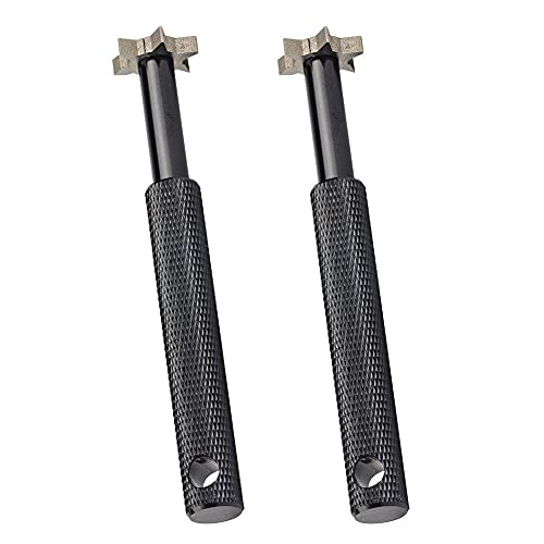 Screst Limpiador De Golf, Club De Golf Groove Sechgerner Metal 6 Heads Club De Golf Herramienta De Limpieza para Todos Los Hierros Lanzando Arena Lob Gap Y Acercamiento Cuñas Negro 2pcs
