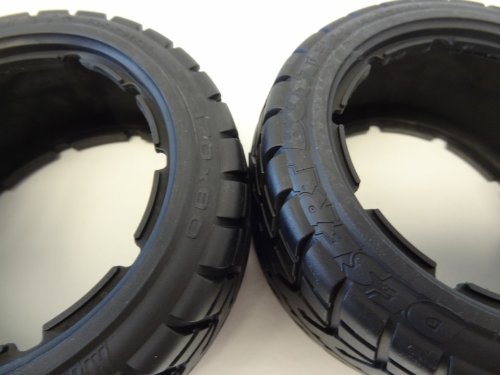 King Motor Buggy Road Tarmac Rear Tires (set of 2) Fit HPI Baja 5B 2.0 Rovan Desert Buggy - Thumbnail 3