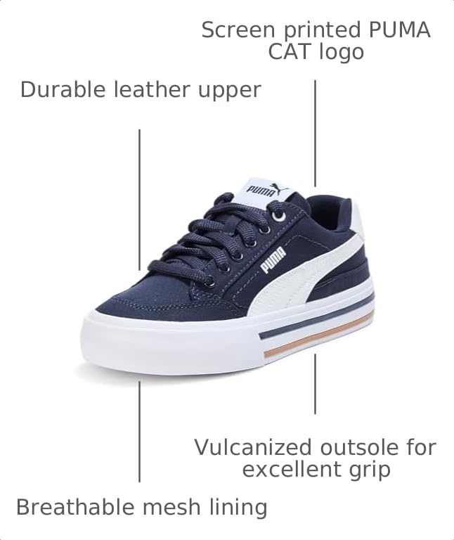Image of Puma Unisex-Child Court Classic Vulc Shoes