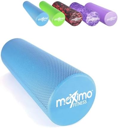 Maximo Fitness Foam Roller - 18" x 6" High Density Exercise Rolle...