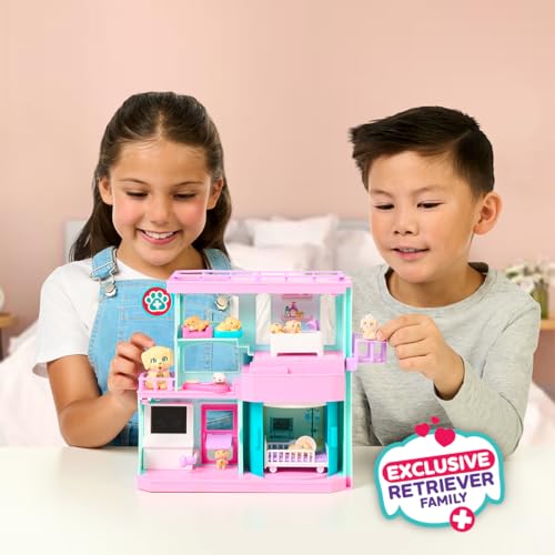 Little Live Pets Mama Surprise Families Baby Care Clinic Playset, Magically Reveal 3 Retriever Puppies - Image 3
