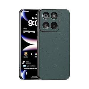 Hülle für Motorola Edge 60 Fusion, Ultradünn Prämie PU Leder Back Handyhülle, Weicher Silikonrahmen, Stoßfest, Kratzfest Schützen Schutzhülle – Grün