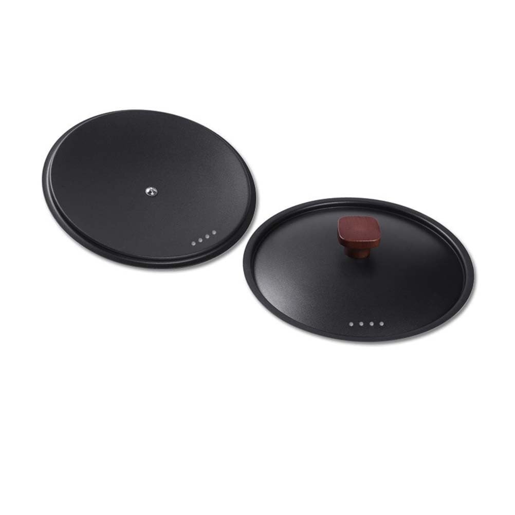 OUNONA Tapa de hierro para sartén: Tapa redonda de 30 cm para olla, cubierta multifuncional para sartén - Protector de olla para hornear en la cocina