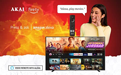Image of AKAI 80 cm (32 Inches) HD Ready Smart LED Fire TV AKLT32S-F6VSW (Black) (2021 Model)