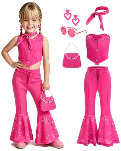 Disfraz Niña de película rosa talla 150cm 9-10 años miniatura 1