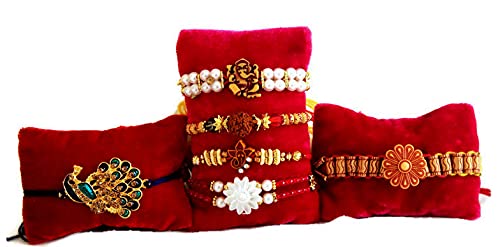 Desert Designs Unique Rakhi combo For Bhaiya Bhabhi Kids Yonger Brother Sister Pack of 6 pc, Multicolour, large (B09BK18HM8) Amazon Price History, Amazon Price Tracker