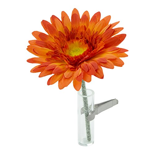 SANDINI Jarrón de Coche con Flor de Seda/Flor de Culto en Muchos diseños - Adecuado para Cada Coche