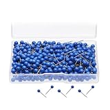 AKOAK 1/8 inch Dark Blue Map Tacks,Pack of 100