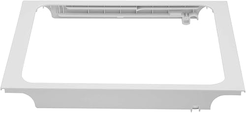 Miniatura 3 de W10861519 Marco de estante de refrigerador (sin vidrio) Cubierta de bandeja para refrigerador Whirlpool Kenmore, cubierta de cajón Delicatessen