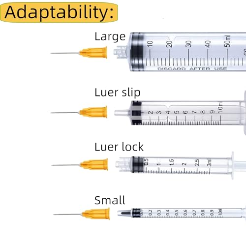 Image of 100 Pack 25 Gauge 5 /8 Inch Sterile Disposable Lab Supplies, Scientific and Industrial Dispensing Needle Accessories
