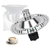 Installazione rapida e facile: questa schiumatrice di latte è facile da installare, l'accessorio si accende in pochi secondi nel TM5 / TM6. L'accessorio appositamente progettato massimizza l'aerazione del latte per ottenere una schiuma ricca, spessa e liscia, senza grumi o grandi bolle, per un sapore dolce e delicato ad ogni sorso.