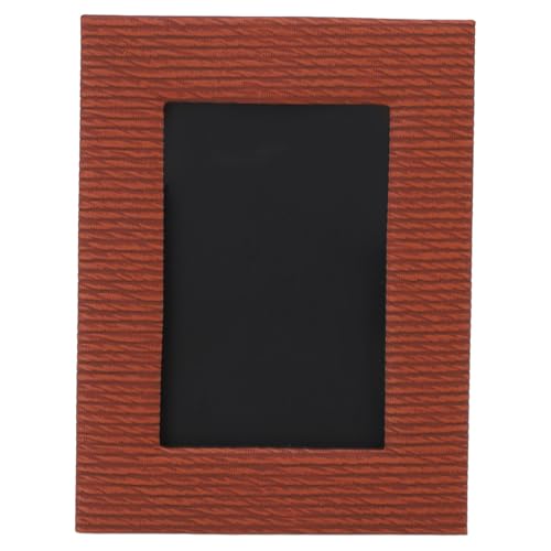 Picture Frame for Tabletop Display Leather Photo Frame for 6 Inch Photo Home Decor Unique Texture 8.5x4.7x6.5in