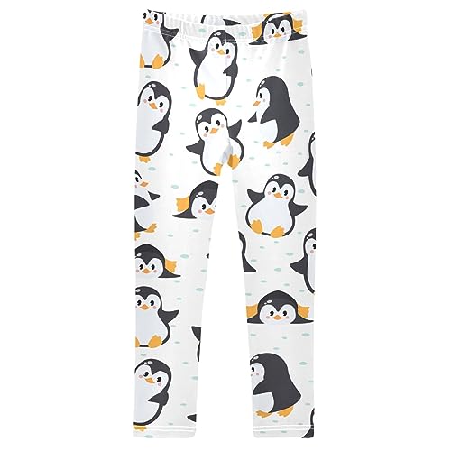 ZZXXB Frog with Polka Dot Girl's Leggings Soft Ankle Length Active Stretch Pants Bottoms Kids Dance Yoga Tights 4-10 Years