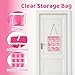 Lyreh Hanging Storage Case for Little Tikes Story Dream Machine Starter Set, 17.7x15.7in Oxford Cloth Hanging Toy Organizer Pouch Toy Storage Bag Kid with Separate Pockets & Adjustable Lanyard (Pink)