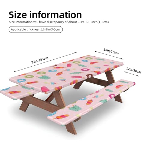 Mantel de mesa con fundas de banco para suministros de camping 5
