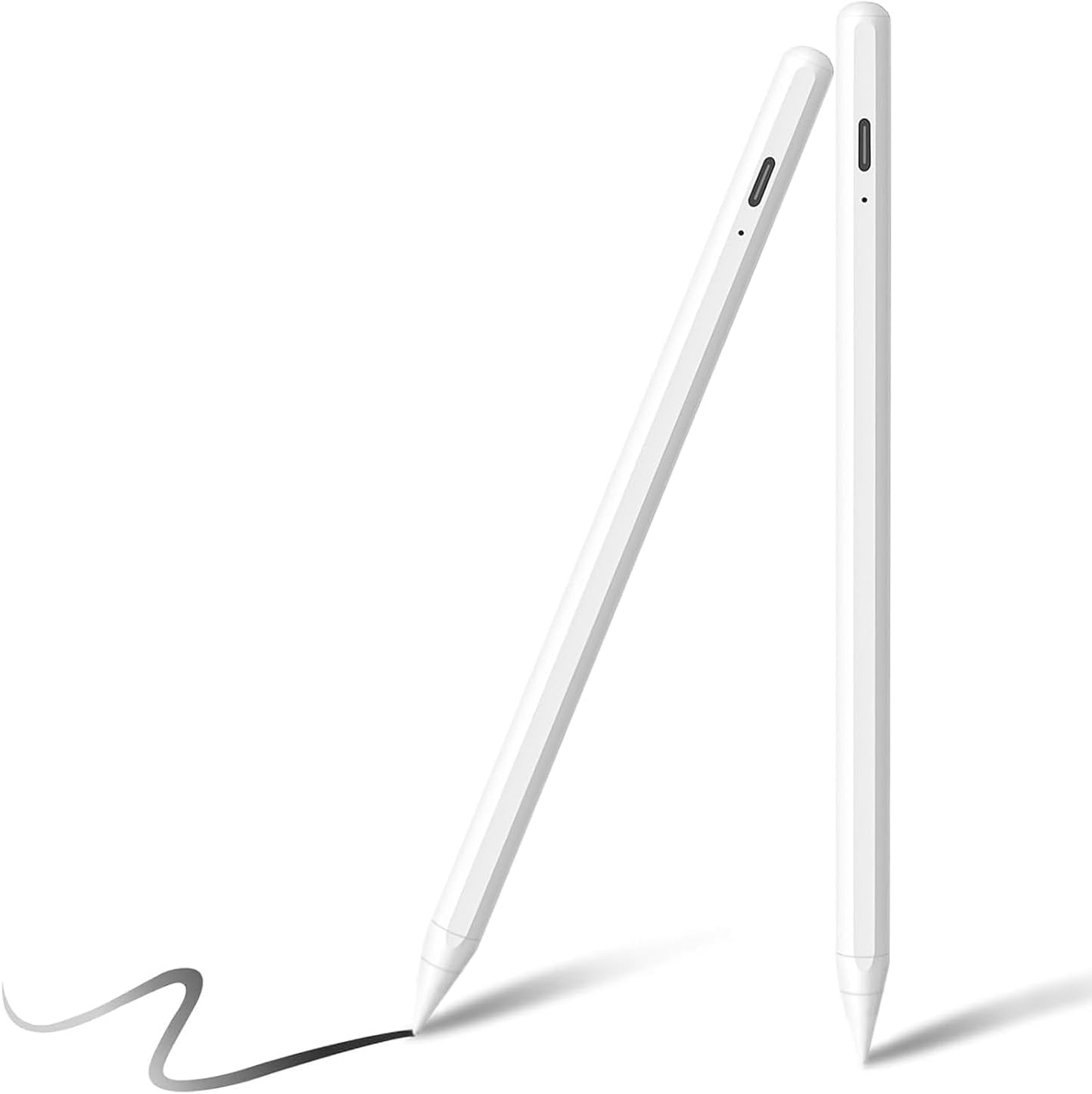 [2Pack]Stylus Pen for Apple iPad(2025-2018),Tilt Sensitivity Palm Rejection Fast Charge Stylus Pencil,iPad Pencil for iPad A16 11/10/9/8/7/6th&iPad Pro 13/12.9/11(M4)&Air 13/11(M3/M2)&Mini A17 Pro/6/5