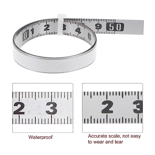 Cinta métrica adhesiva HARFINGTON 50 cm acero plateada miniatura 3