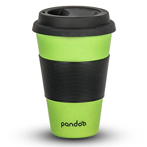 pandoo café de bambú taza de café - Taza de café, taza de beber, taza de bambú respetuoso del medio ambiente seguro para alimentos, apto para lavavajillas