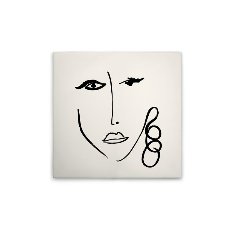 Toile murale abstraite pour habiller un mur blanc vide 60x60