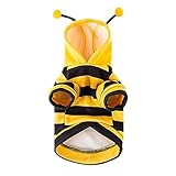 ペットの蜂のハロウィンコスチューム,犬蜂パーカー - ソフトペット ハロウィン クリスマス コスプレ ドレス パーカー コスプレ服 ハロウィンやクリスマス用 Avfora
