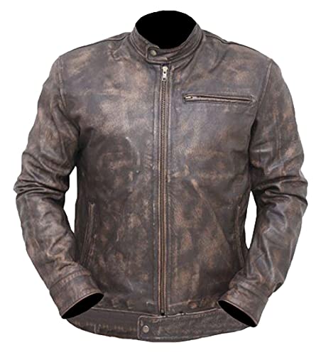The Sparks Up Inc. L - Dark Brown - Genuine Leather - MacGyver Jacket
