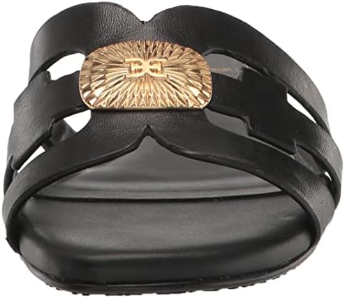 Sam Edelman Women's Bay Flat Sandal, Black Radiant, 9 | Image 1