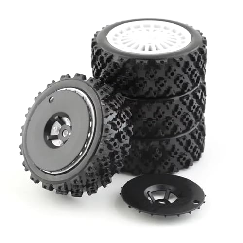 RC�J�[�^�C�� For Tamiya XV01 TA06 For TT01 TT01E For TT02 For TT02B 1/10 RC ���[�V���O�J�[�p�[�c�A�N�Z�T���[ 72mm �S���^�C���z�C�[���^�C��(Black Disc)