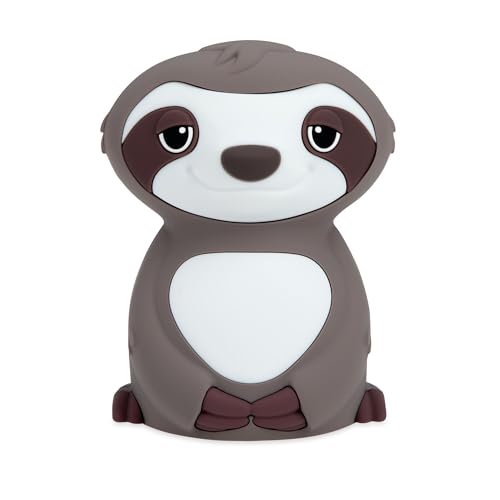 Image of Nuby Sloth Baby Silicone Nightlight, Rechargeable, Color Changing Touch Night Light for Kids Bedside