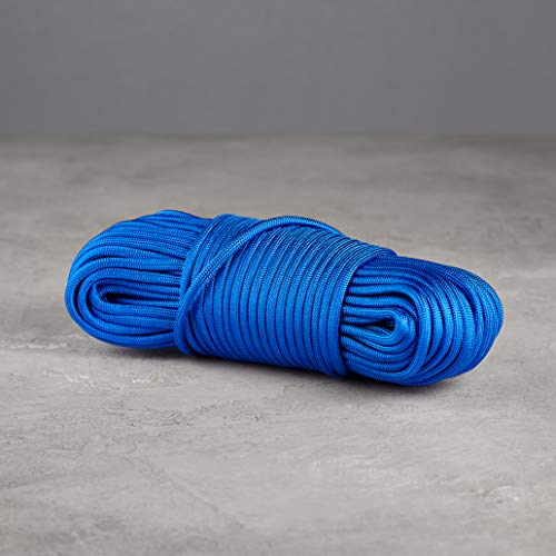 Amazon Basics 550 Type Iii Paracord, 7-Strand Core, High Strength - 5/32 Inch X 100 Foot (4Mm X 30M), Blue #TOP5