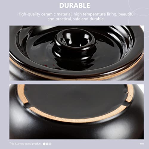 Cabilock 2L Caçarola Cerâmica Potenciômetro Vintage Porcelana Potenciômetro Retro Earthenware Stew P