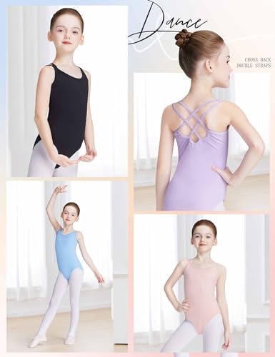 daydance toddler kids girls camisole leotards for ballet double breast dance bodysuit