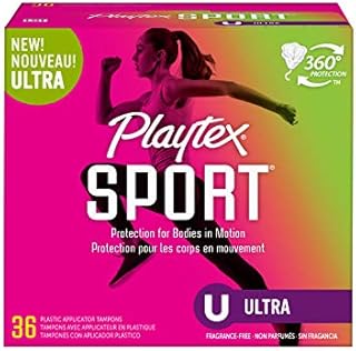 Playtex Sport Tampons Ultra Absorbency, Unscented, 36 Count