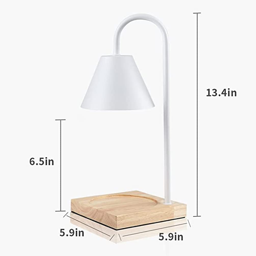 Lampada riscaldante per candele scalda candela profumata candle warmer dimmerabile,puro profumo senza fiamme, base di legno,15 * 15 * 35 CM.