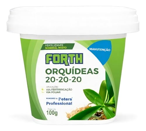 Adubo Fertilizante Forth Orquídeas Manutenção 20-20-20 100g