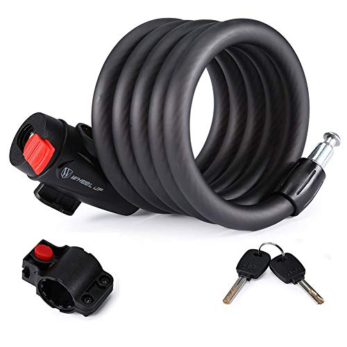 Cable antivol antivol trotinette Combinaison Cadenas de vélo Roue de vélo Serrure Casque de vélo Serrure Vélo Serrure à Combinaison Cover