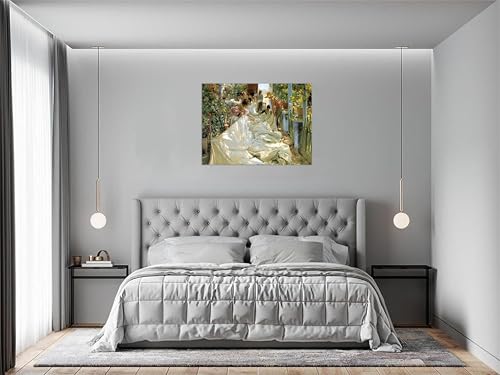 Tableau Murale Sorolla Réparer la voile impression sur toile 115x80cm - 4