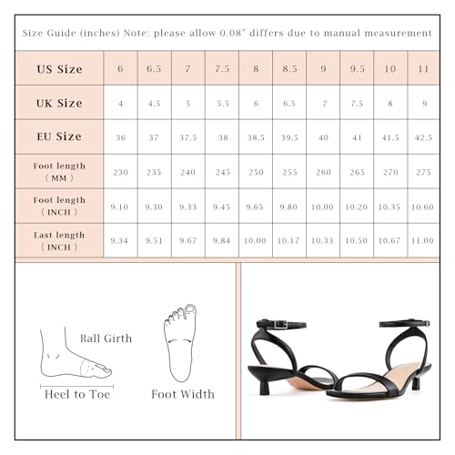 Image of Women Kitten Heel Sandals Ankle Strap Heeled Sandals Square Open Toe Dress Party Shoes