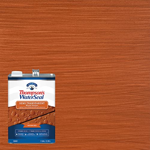 Thompson'S Water Seal TH.092401-16 Thompson’S Waterseal Semi-Transparent Waterproofing Wood Stain And Sealer thumb #1