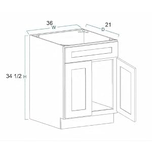 Bathroom Vanity Sink Base Ready to Assemble Bathroom Cabinet 243036 Width Vanity Base in Antique Whaite 36 inch