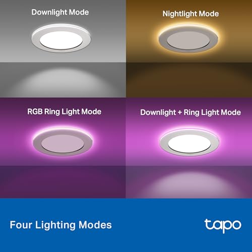 Image of Tapo Smart 6-Inch Recessed Downlight Kit L730-6 KIT(4-Pack), 1100LM