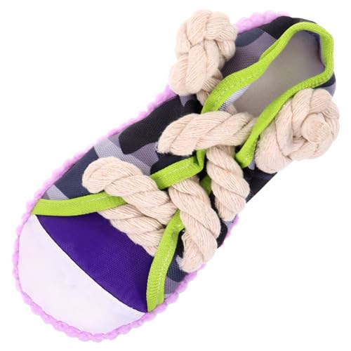 Jouet à mâcher pour chien Mobestech qui couine en forme de chaussure résistante pour chiot